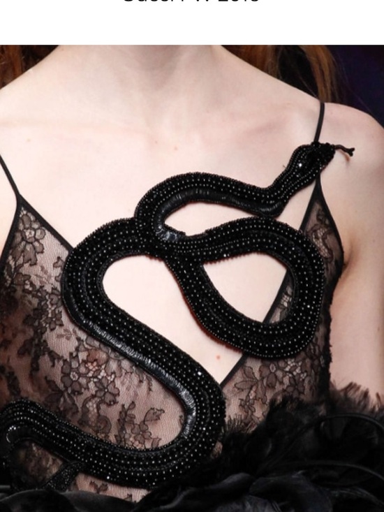 Gucci Dresses & Skirts - GUCCI SNAKE BLACK EMBROIDERY Silk Lined CHANTILLY LACE DRESS SIZE 42 IT